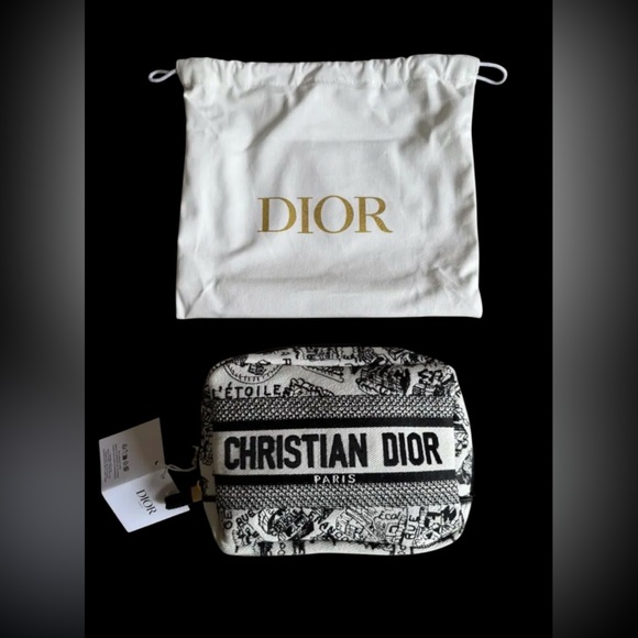 NEW w/Dior Dust Bag Christian Dior GWP Embroidered Clutch in Heavy Duty Dior Box - Picture 11 of 15